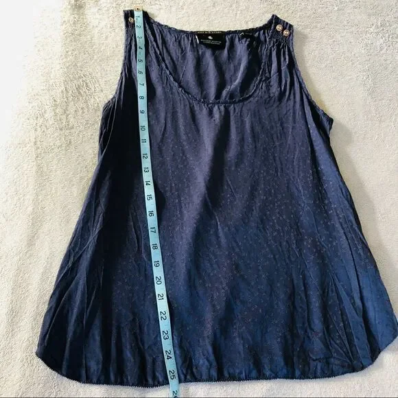 NWOT Maison Scotch Navy Blue Tank Top